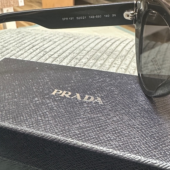Prada Black Textured Sunglasses Case main image 4